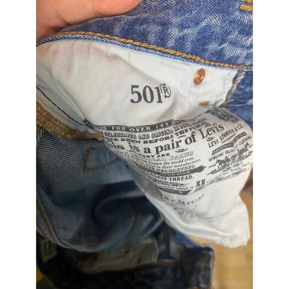 Buttonfly Levi's 501 Highwaist Denim Jeans w25 L32 - Picture 6 of 10